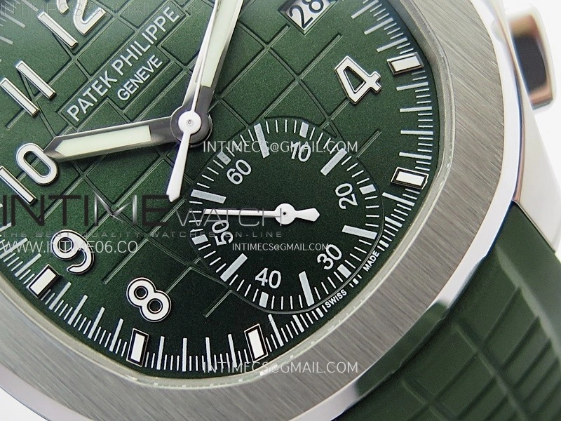 Aquanaut 5968 SS YLF Best Edition Green Dial on Green Rubber Strap A520