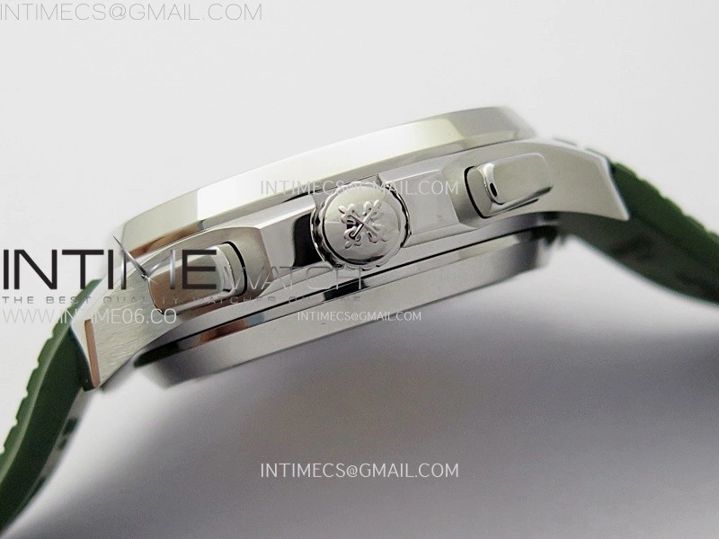 Aquanaut 5968 SS YLF Best Edition Green Dial on Green Rubber Strap A520