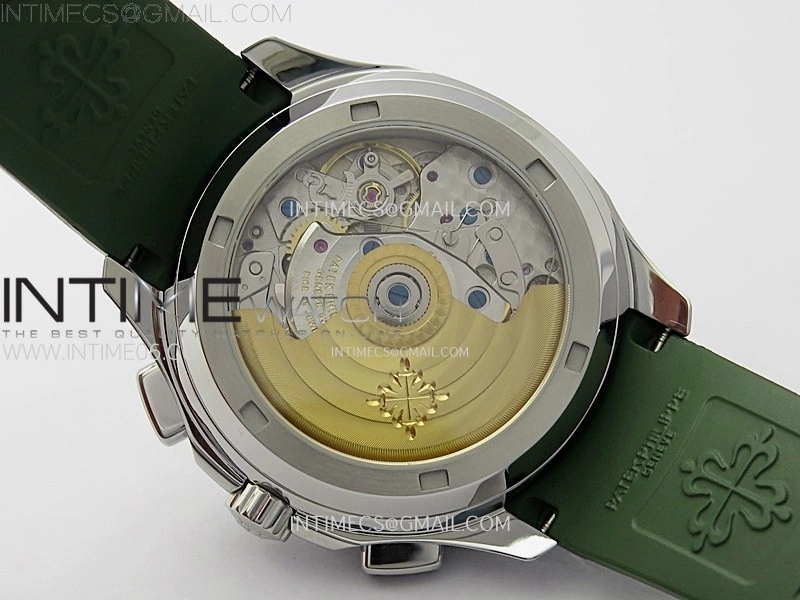 Aquanaut 5968 SS YLF Best Edition Green Dial on Green Rubber Strap A520