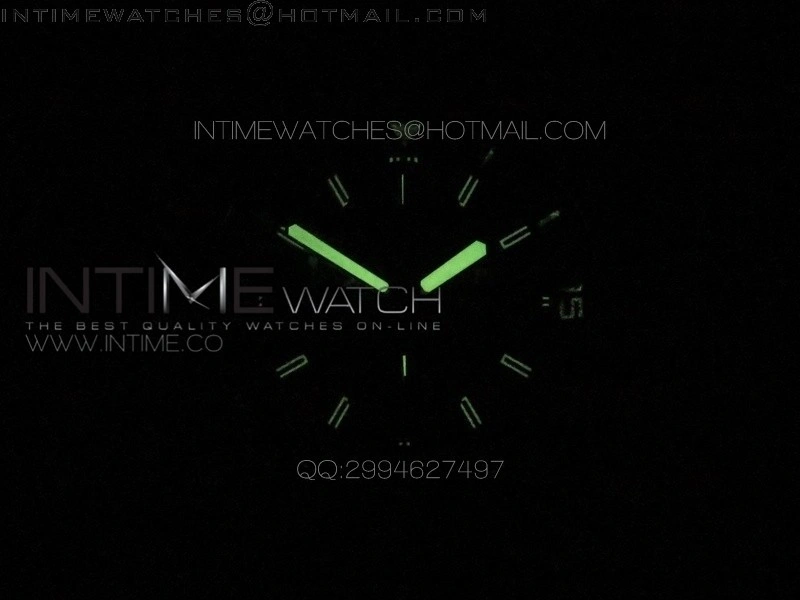 Aquatimer Costeau Diver Chrono SS Black Dial on Black Rubber Strap A7750