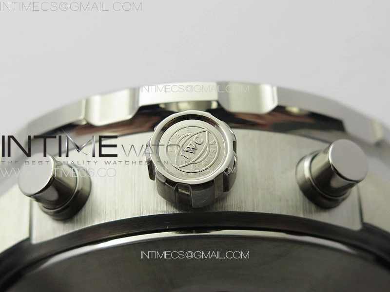 Aquatimer IW376711 SS V6SF 1:1 Best Edition Blue Dial on Blue Rubber Strap A7750