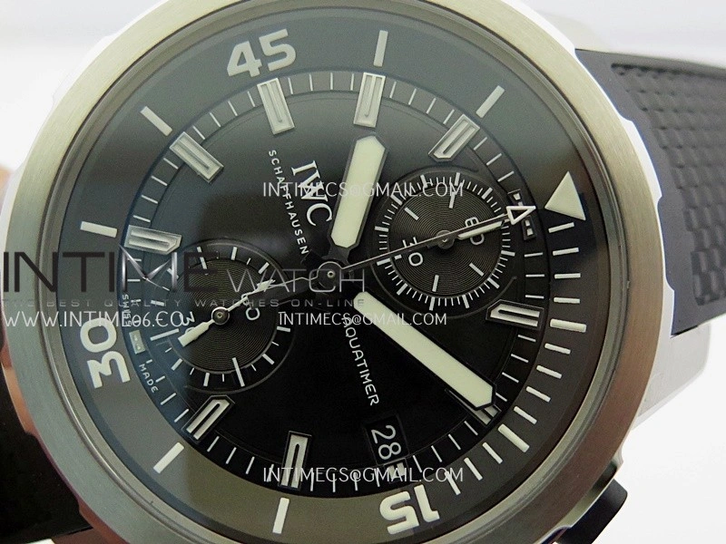 Aquatimer IW379506 SS APSF Best Edition Gray Dial on Black Rubber Strap A7750