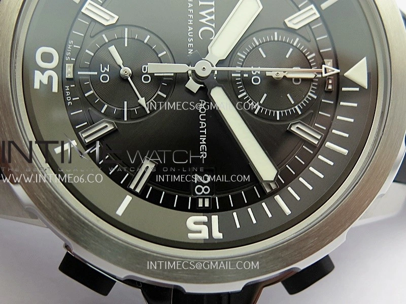 Aquatimer IW379506 SS APSF Best Edition Gray Dial on Black Rubber Strap A7750