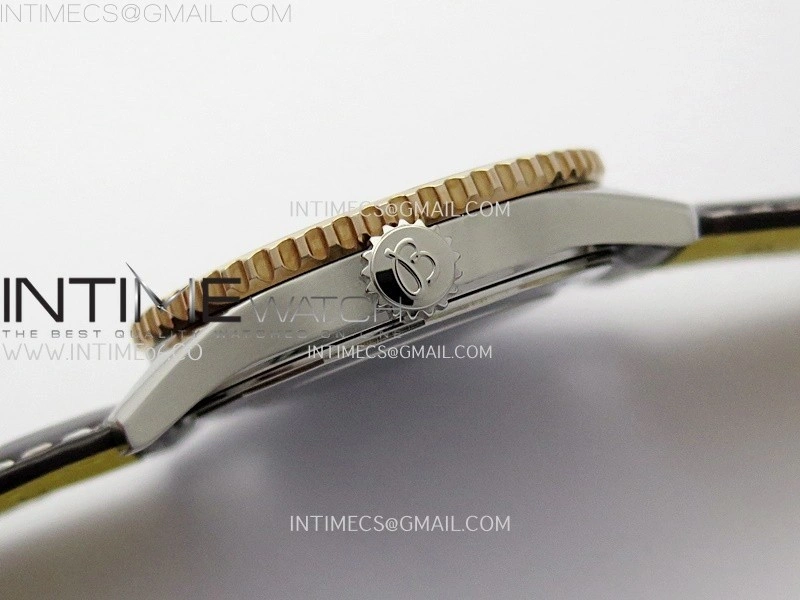 Navitimer 1 Automatic 41mm SS RG BLSF 1:1 Best Edition White Dial on Brown Leather Strap A2824