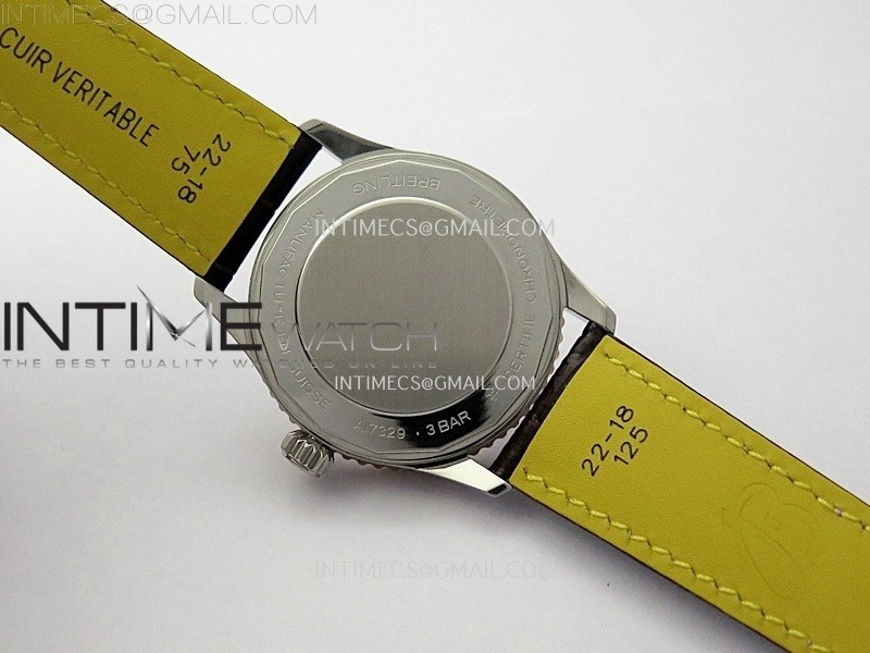 Navitimer 1 Automatic 41mm SS RG BLSF 1:1 Best Edition White Dial on Brown Leather Strap A2824