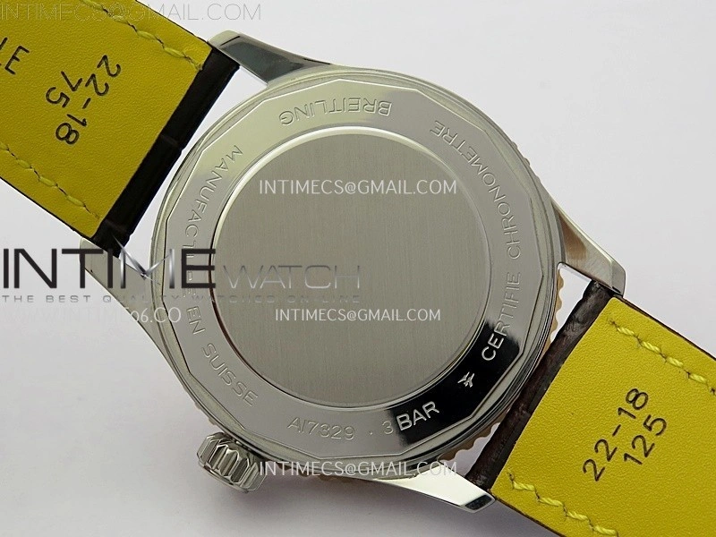 Navitimer 1 Automatic 41mm SS RG BLSF 1:1 Best Edition White Dial on Brown Leather Strap A2824