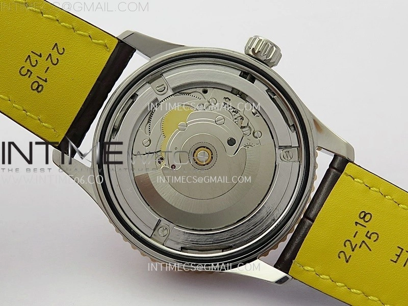 Navitimer 1 Automatic 41mm SS RG BLSF 1:1 Best Edition White Dial on Brown Leather Strap A2824