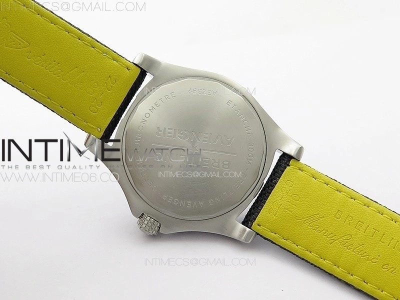 Avenger Automatic 43mm SS B50 Best Edition Black Dial on Black Nylon Strap A2824