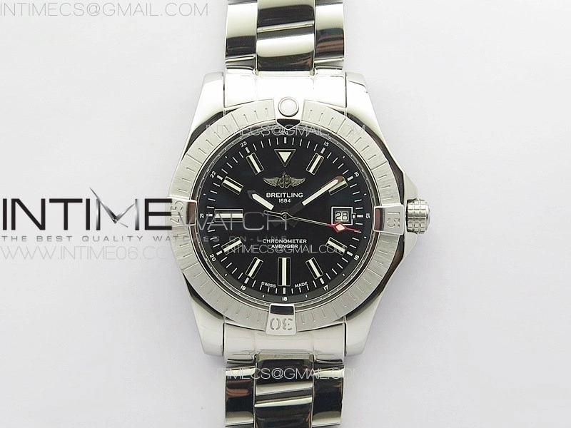 Avenger Automatic 43mm SS B50 Best Edition Black Dial on SS Bracelet A2824