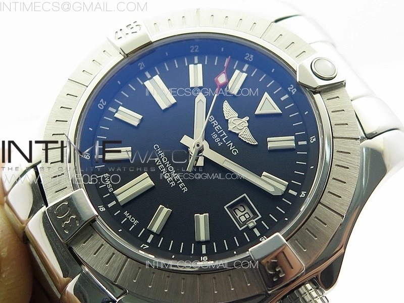 Avenger Automatic 43mm SS B50 Best Edition Black Dial on SS Bracelet A2824