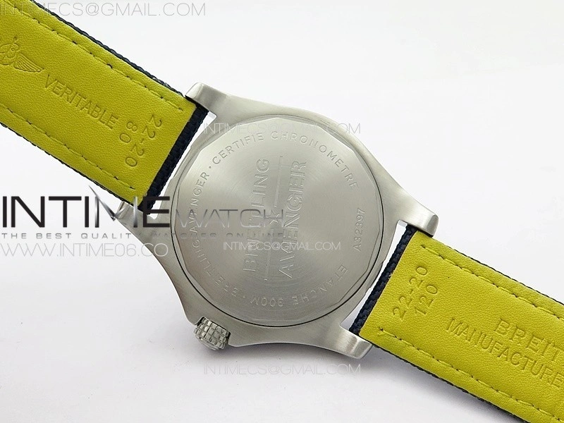 Avenger Automatic 43mm SS B50 Best Edition Blue Dial on Blue Nylon Strap A2824