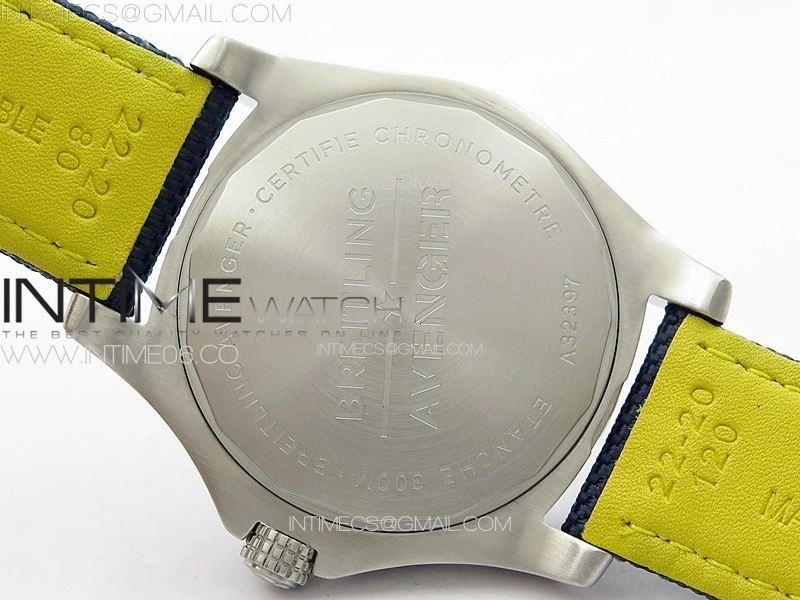 Avenger Automatic 43mm SS B50 Best Edition Blue Dial on Blue Nylon Strap A2824