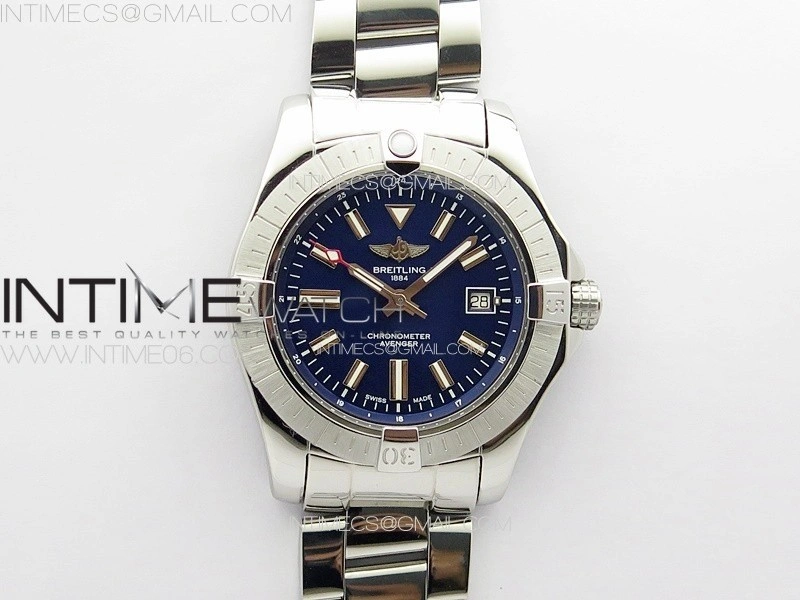 Avenger Automatic 43mm SS B50 Best Edition Blue Dial on SS Bracelet A2824