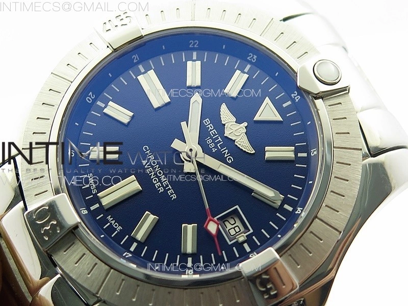 Avenger Automatic 43mm SS B50 Best Edition Blue Dial on SS Bracelet A2824