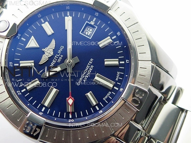 Avenger Automatic 43mm SS B50 Best Edition Blue Dial on SS Bracelet A2824