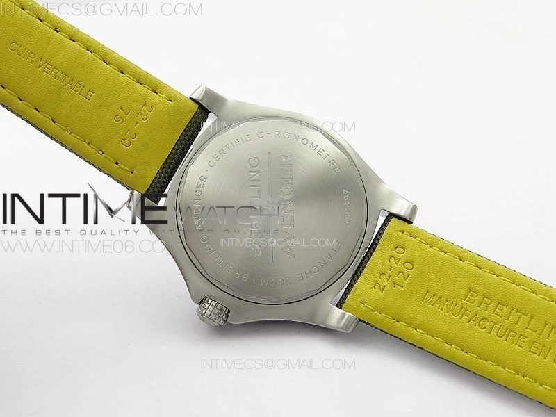 Avenger Automatic 43mm SS B50 Best Edition Green Dial on Green Nylon Strap A2824