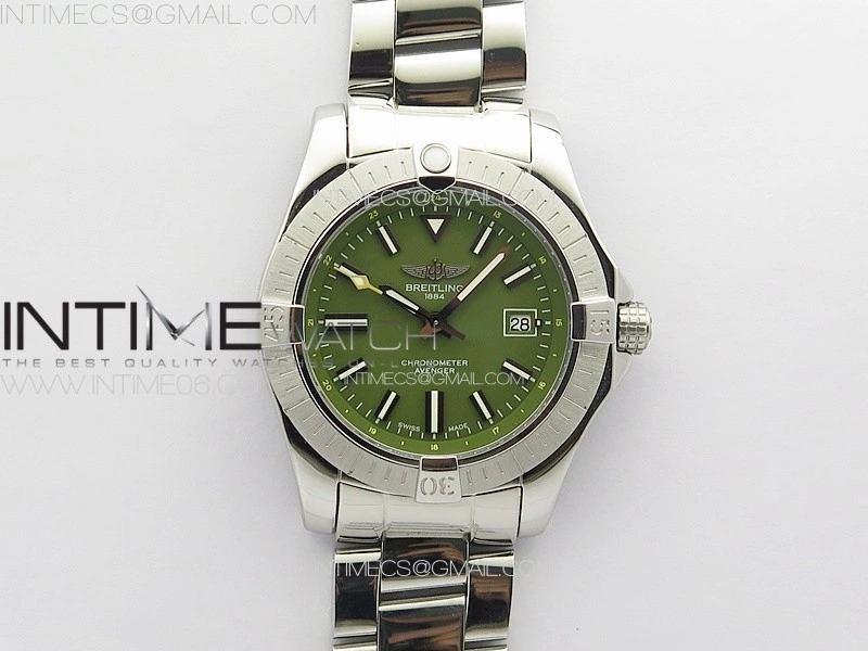 Avenger Automatic 43mm SS B50 Best Edition Green Dial on SS Bracelet A2824