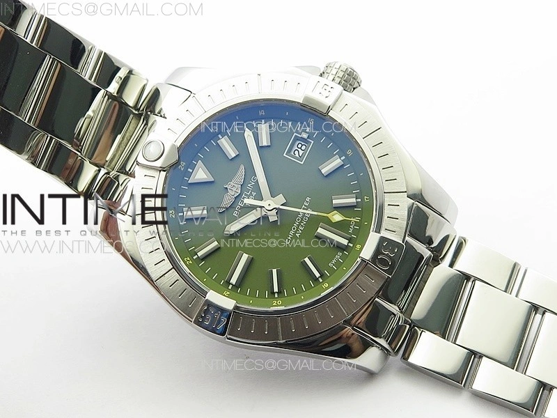 Avenger Automatic 43mm SS B50 Best Edition Green Dial on SS Bracelet A2824