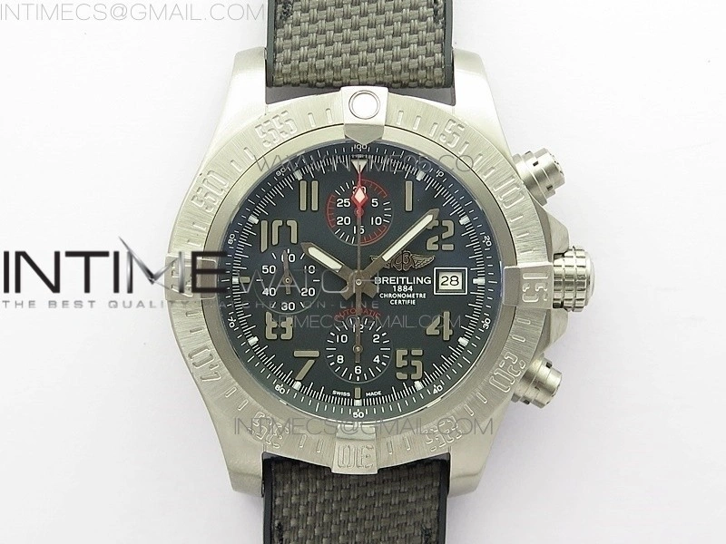 Avenger Bandit Titanium B50 Best Edition Gray Dial on Gray Nylon Strap A7750