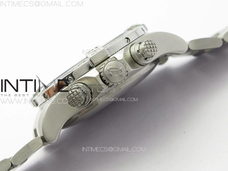 Avenger Chrono SS White Second hand B50 Black Dial on SS Bracelet A7750