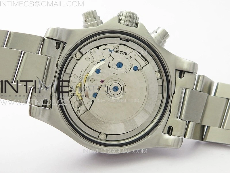 Avenger Chrono SS White Second hand B50 Blue Dial on SS Bracelet A7750