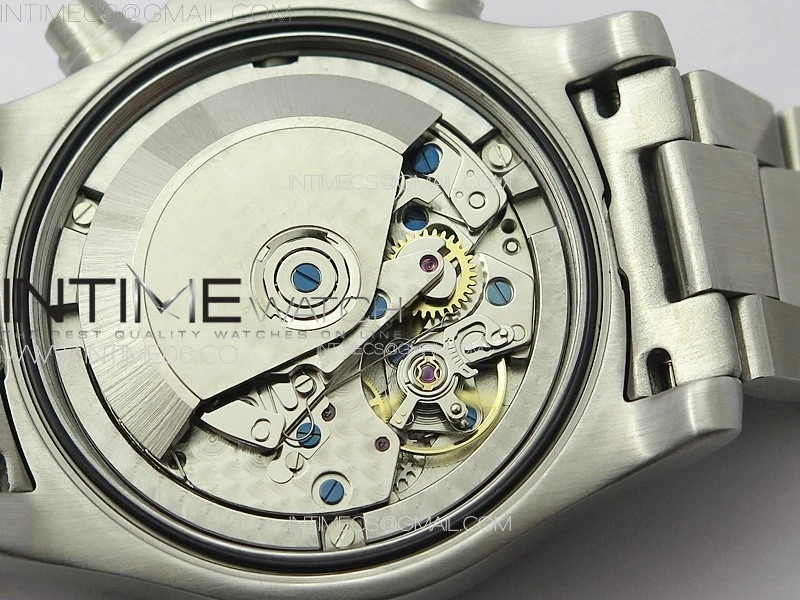 Avenger Chrono SS White Second hand B50 Blue Dial on SS Bracelet A7750