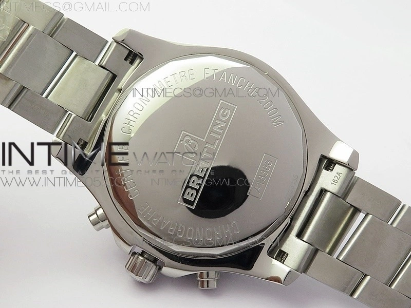 Avenger Chronograph 43mm SS B12F Best Edition Black Dial on SS Bracelet A7750