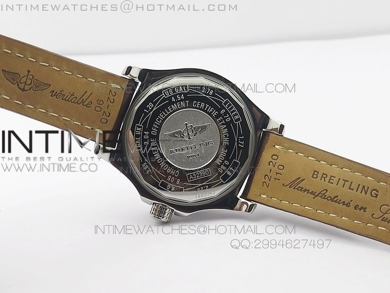 Avenger GMT SS Black Numeral Marker Dial on Leather strap A2836