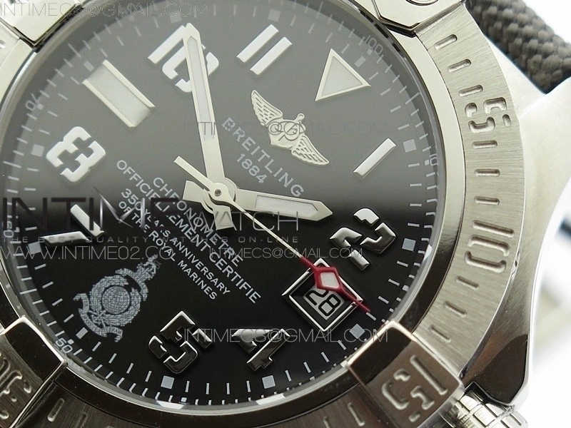 Avenger II Seawolf 350 Years SS 1:1 Best Edition Black Dial On Nylon Strap A2836