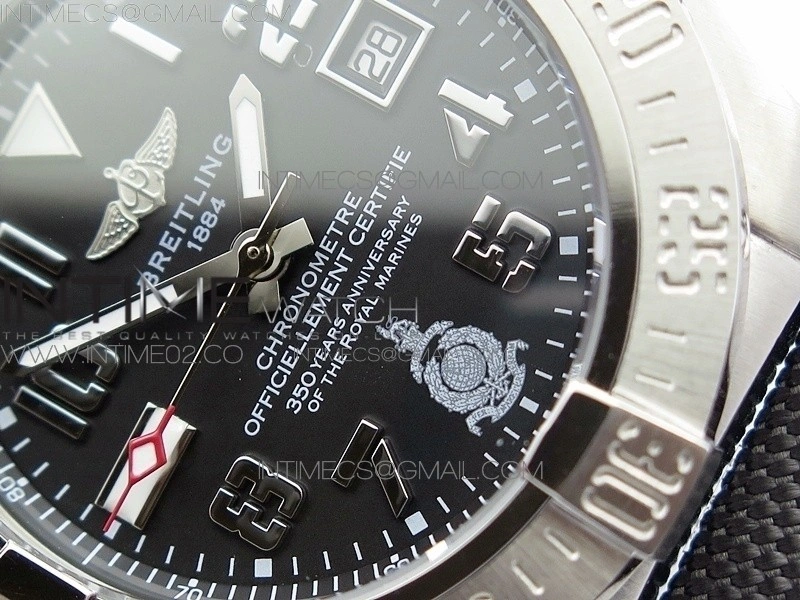 Avenger II Seawolf 350 Years SS 1:1 Best Edition Black Dial On Nylon Strap A2836