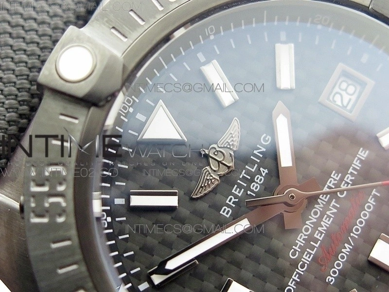 Avenger II Seawolf DLC V2 Best Edition Black CF Dial on Black Strap A2836