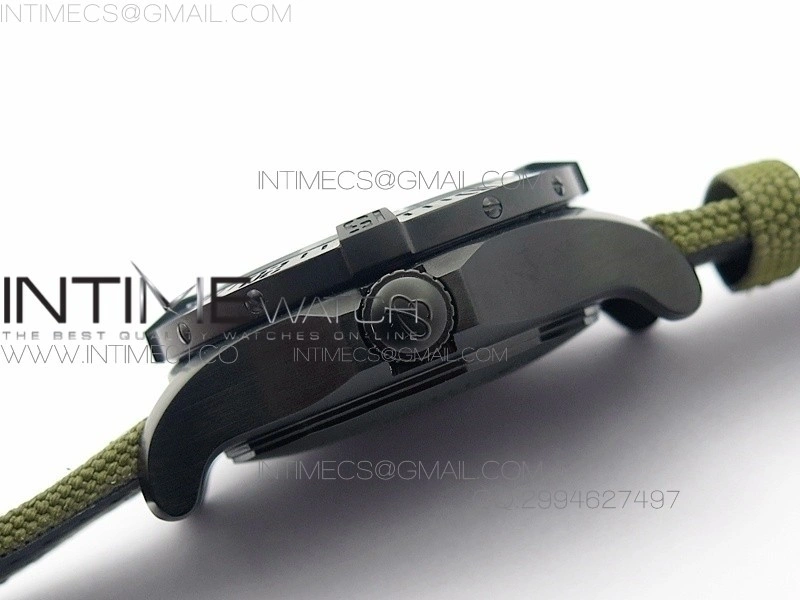 Avenger II Seawolf PVD Black CF Dial on Green Nylon Strap A2836