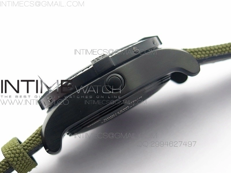 Avenger II Seawolf PVD Black CF Dial on Green Nylon Strap A2836