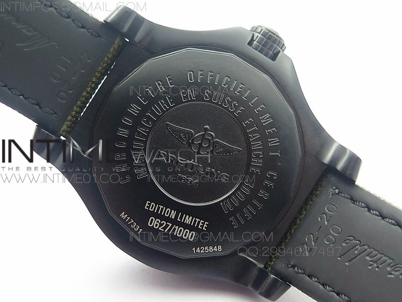 Avenger II Seawolf PVD Black CF Dial on Green Nylon Strap A2836