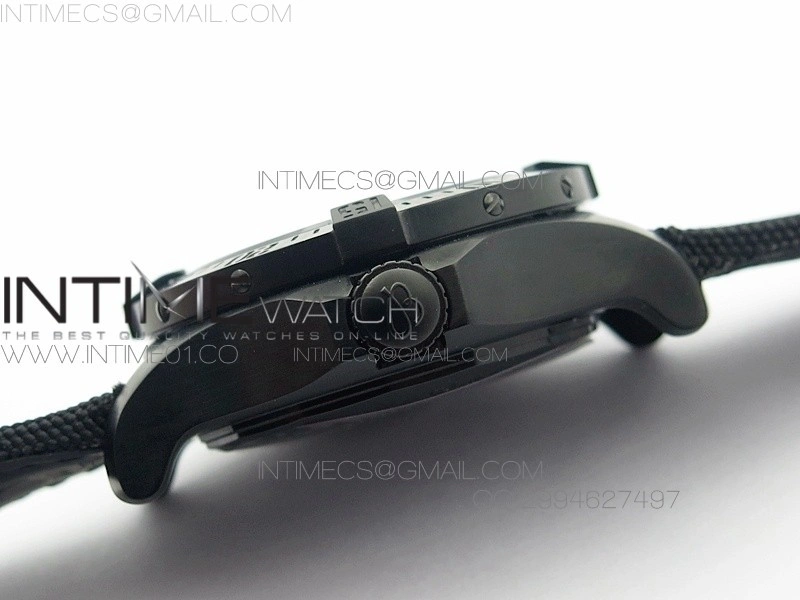 Avenger II Seawolf PVD Black Dial Yellow Markers on Black Nylon Strap A2836