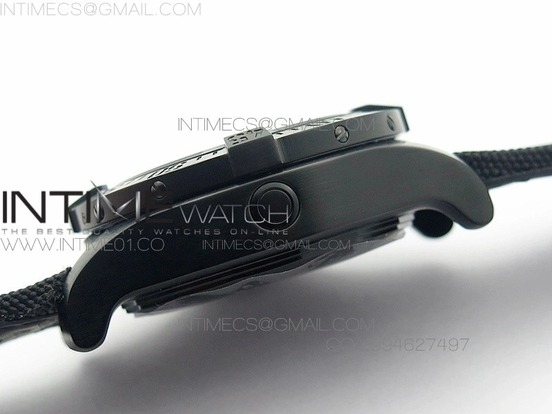 Avenger II Seawolf PVD Black Dial Yellow Markers on Black Nylon Strap A2836