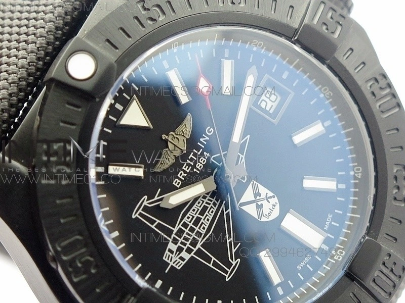 Avenger II Seawolf PVD Black Dial on Gray Nylon Strap A2836