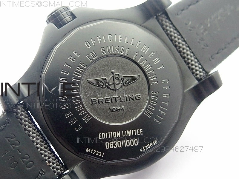 Avenger II Seawolf PVD Black Dial on Gray Nylon Strap A2836