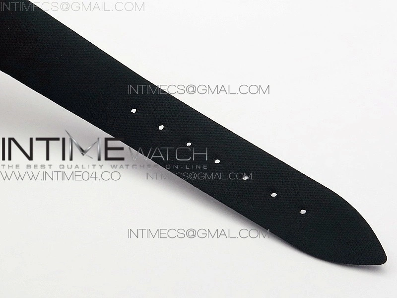 Reine de Naples 8918BB RG ZF 1:1 Best Edition White MOP Dial Diamonds Bezel on Black Fabric Strap A537