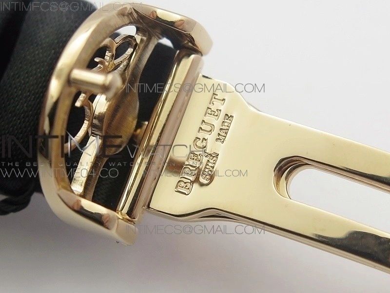 Reine de Naples 8918BB RG ZF 1:1 Best Edition White MOP Dial Diamonds Bezel on Black Fabric Strap A537