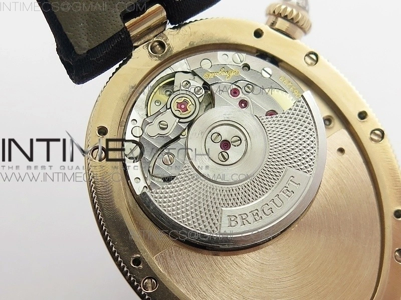 Reine de Naples 8918BB RG ZF 1:1 Best Edition White MOP Dial Diamonds Bezel on Black Fabric Strap A537