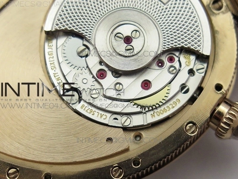 Reine de Naples 8918BB RG ZF 1:1 Best Edition White MOP Dial Diamonds Bezel on Black Fabric Strap A537