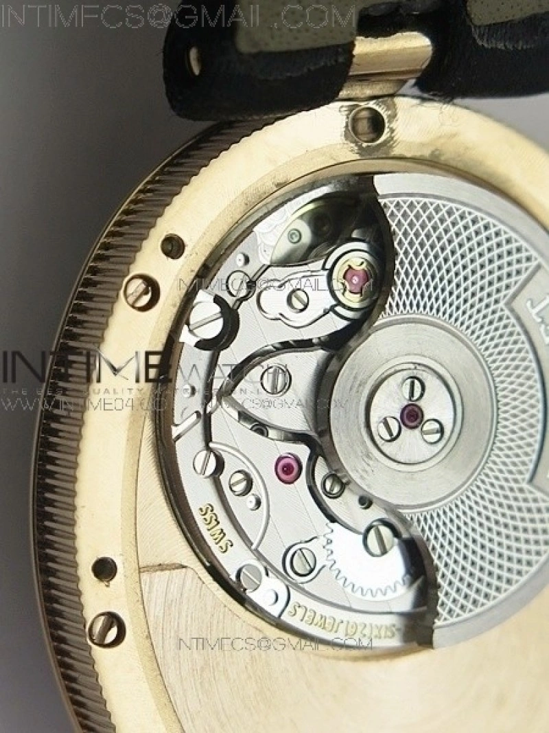 Reine de Naples 8918BB RG ZF 1:1 Best Edition White MOP Dial Diamonds Bezel on Black Fabric Strap A537
