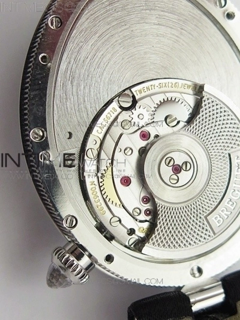 Reine de Naples 8918BB SS ZF 1:1 Best Edition White MOP Dial Diamonds Bezel on Black Fabric Strap A537
