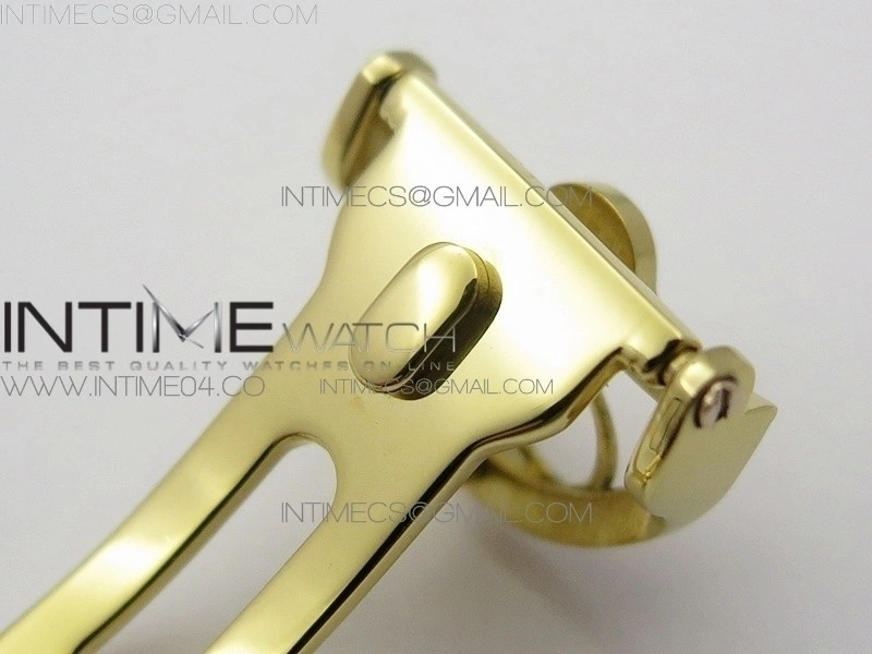 Reine de Naples 8918BB YG ZF 1:1 Best Edition White MOP Dial Diamonds Bezel on Black Fabric Strap A537