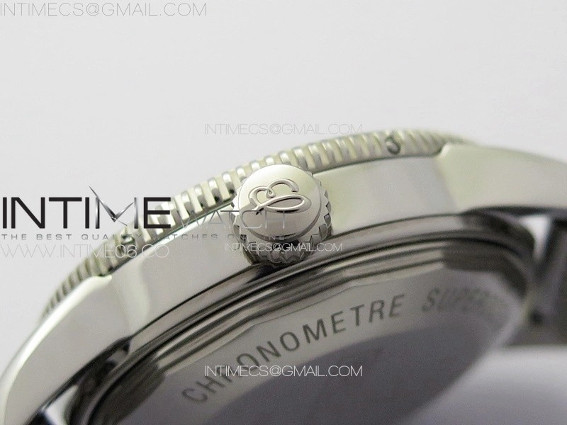 SuperOcean 42mm AB2010 SS B50 1:1 Best Edition Green Dial Black Ceramic Bezel on SS Bracelet A2824