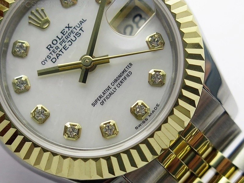 Datejust 28mm 279173 SS YG BP Best Edition White MOP Crystals Markers Dial on SS YG Jubilee Bracelet ETA2671