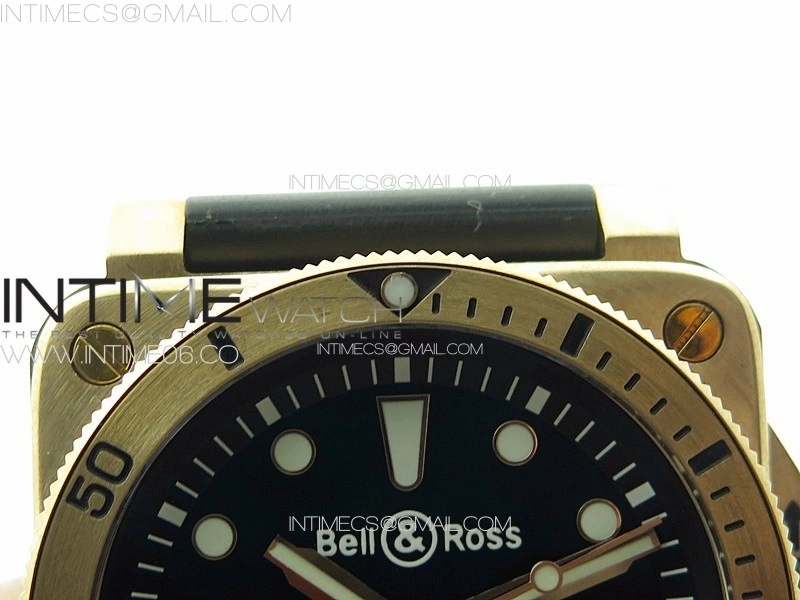 BR 03-92 Diver Bronzo B12 1:1 Best Edition Black Dial on Rubber Strap MIYOTA 9015