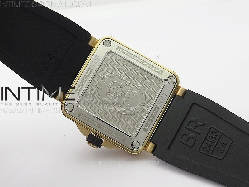 BR 03-92 Diver Bronzo B12 1:1 Best Edition Black Dial on Rubber Strap MIYOTA 9015