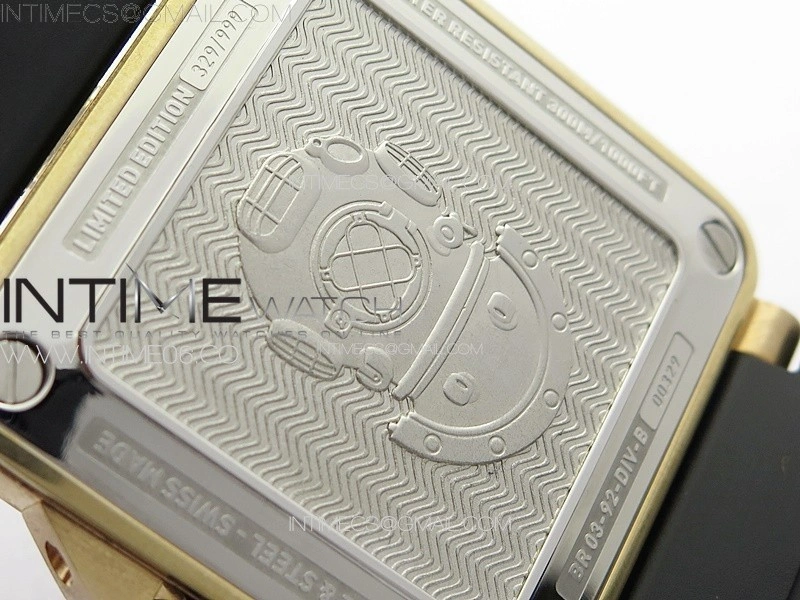 BR 03-92 Diver Bronzo B12 1:1 Best Edition Black Dial on Rubber Strap MIYOTA 9015